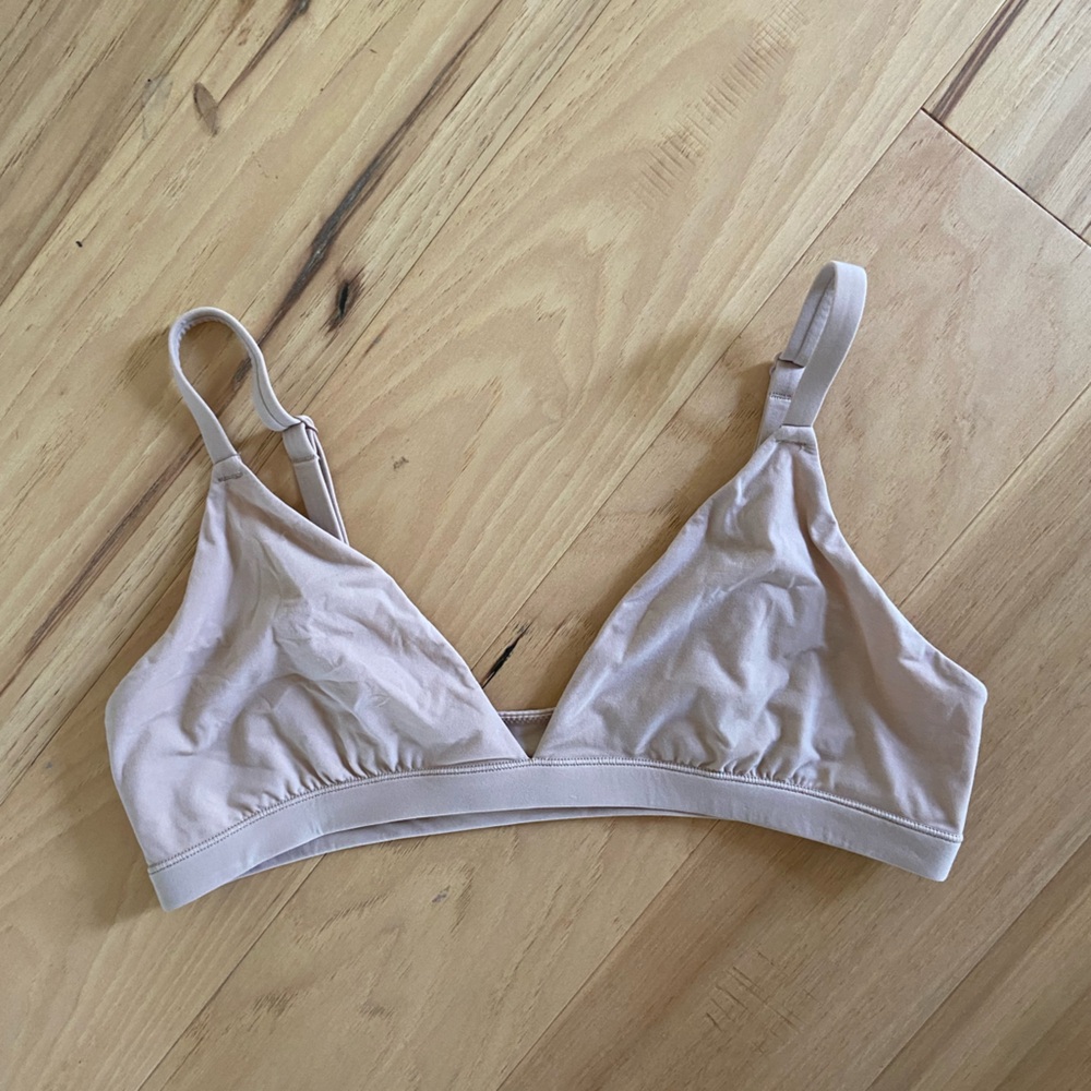 SKIMS fits everybody triangle bralette, Large, Clay